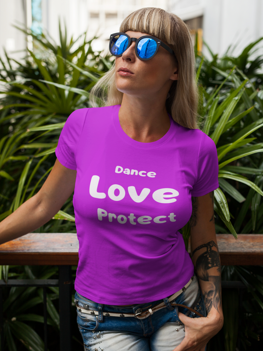 Custom T Shirts Unisex - Dance Love Protect