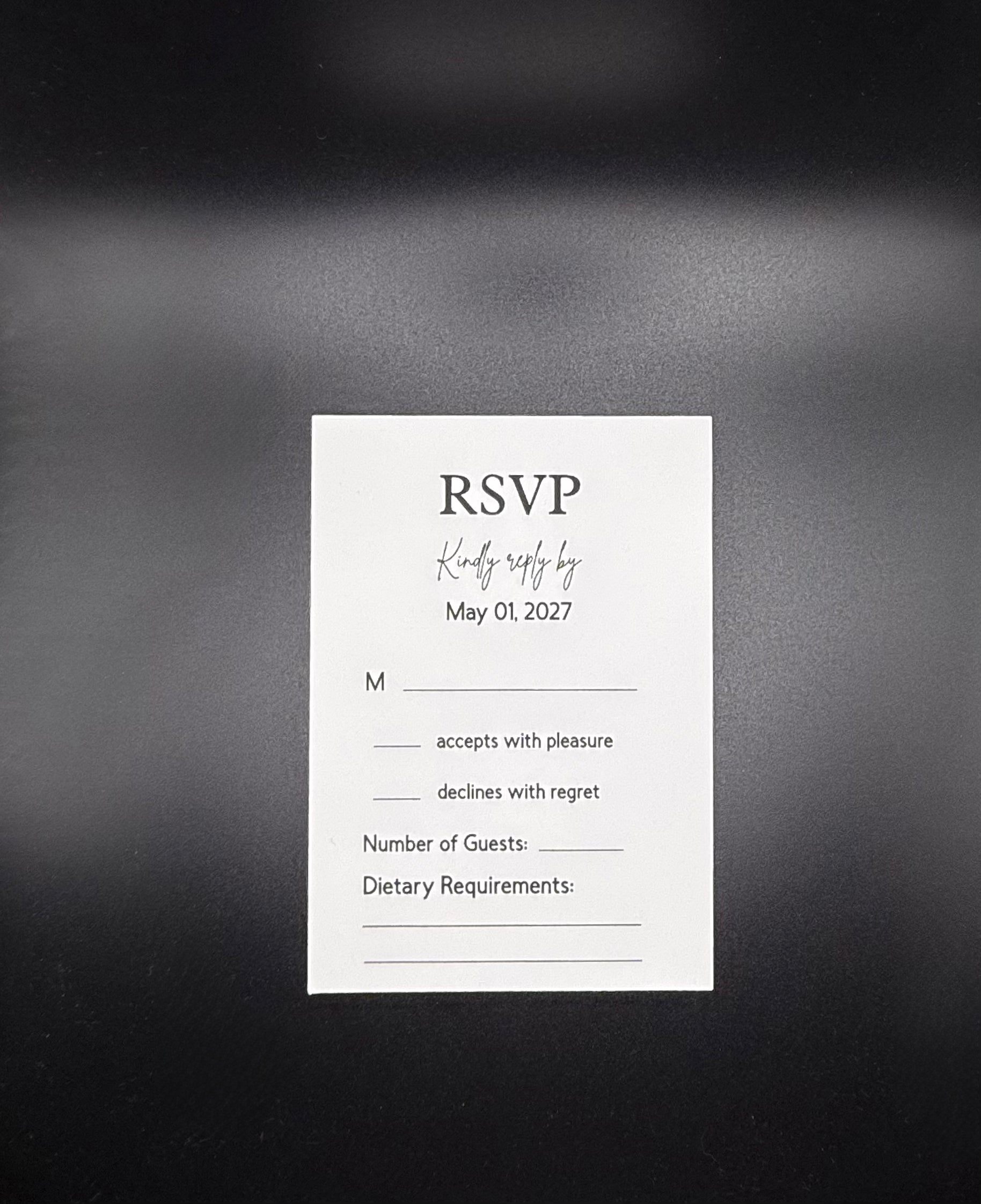 Black and White Modern Wedding Suite - Set of 25 image 5