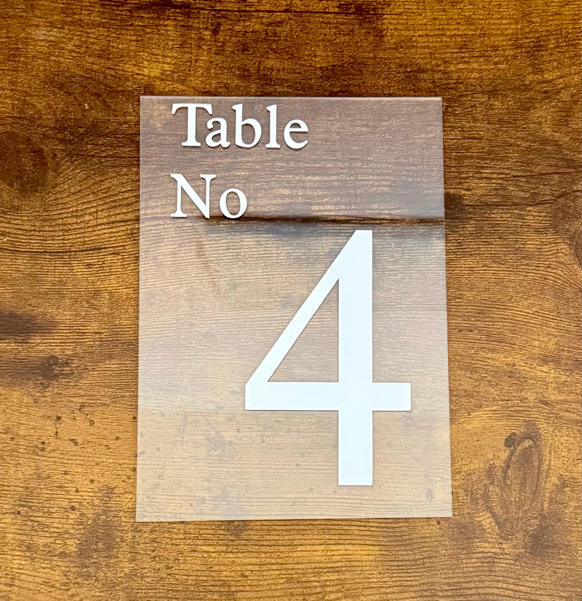 Acrylic Table Numbers 1-10 image 0
