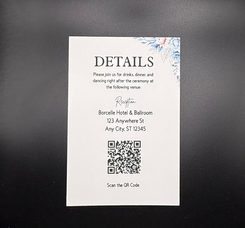 Blue Floral Wedding Suite - Set of 25 image 2