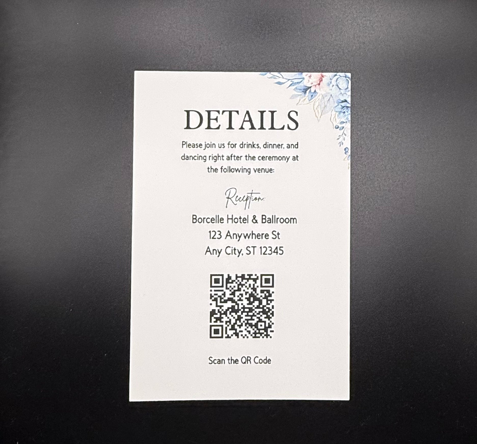 Blue Floral Wedding Suite - Set of 25 image 2