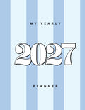 2027 Blue Striped Planner image 0