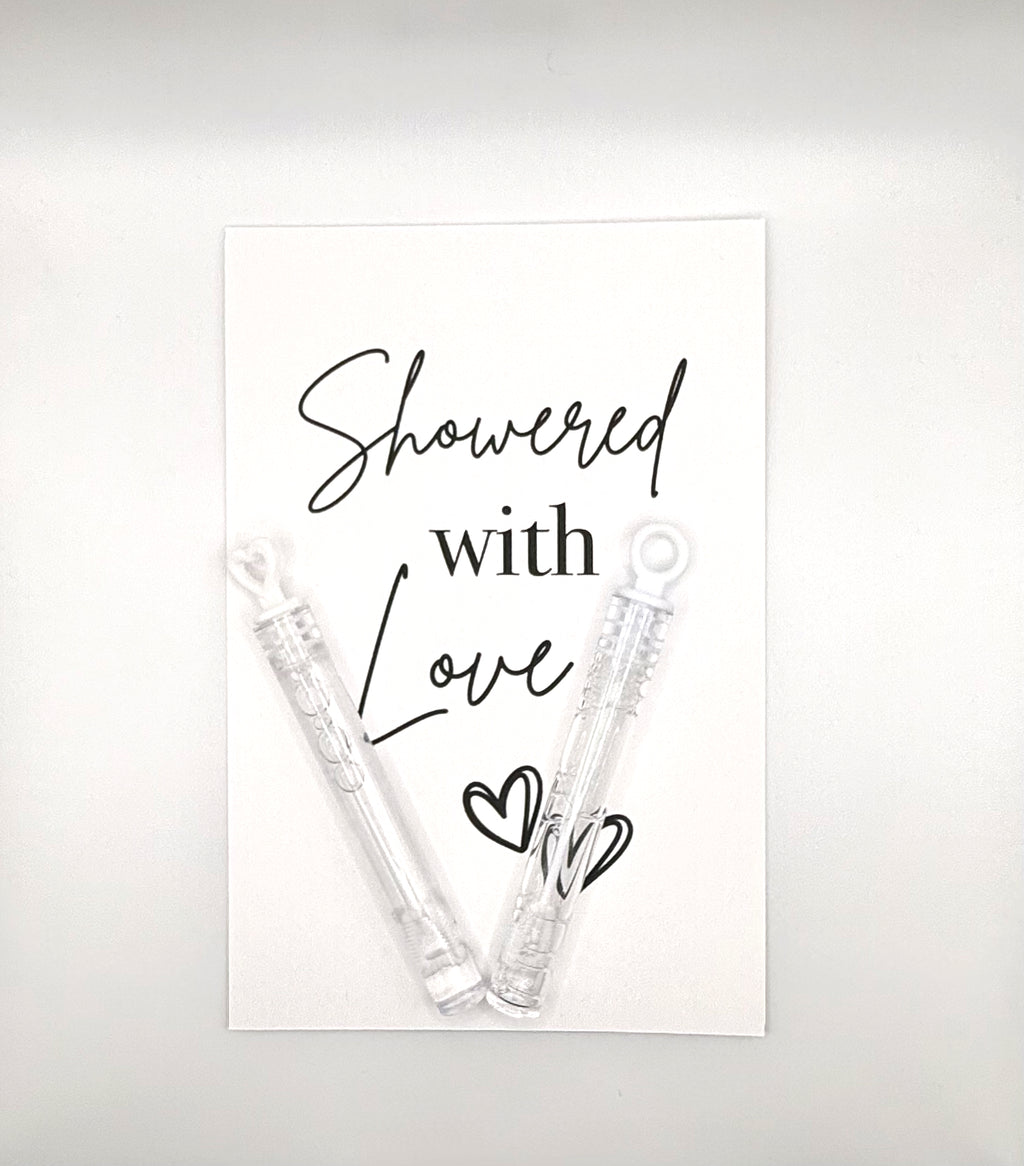 Showered in Love Bubble Wand Favors  - Set of 25 image 0
