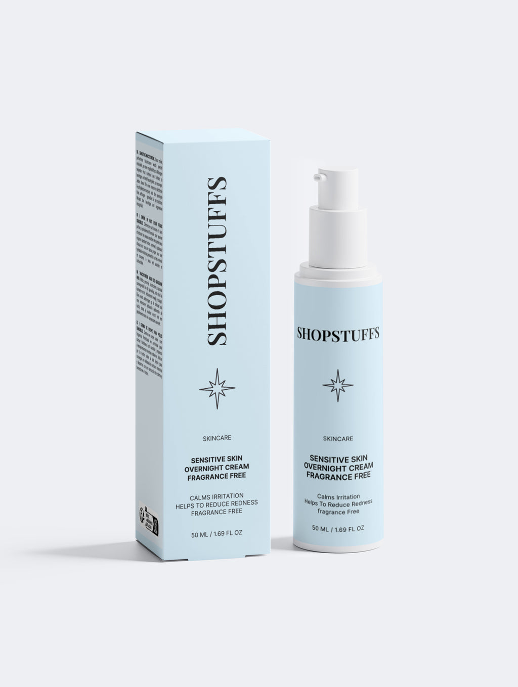 Sensitive Skin Overnight Cream, Fragrance Free