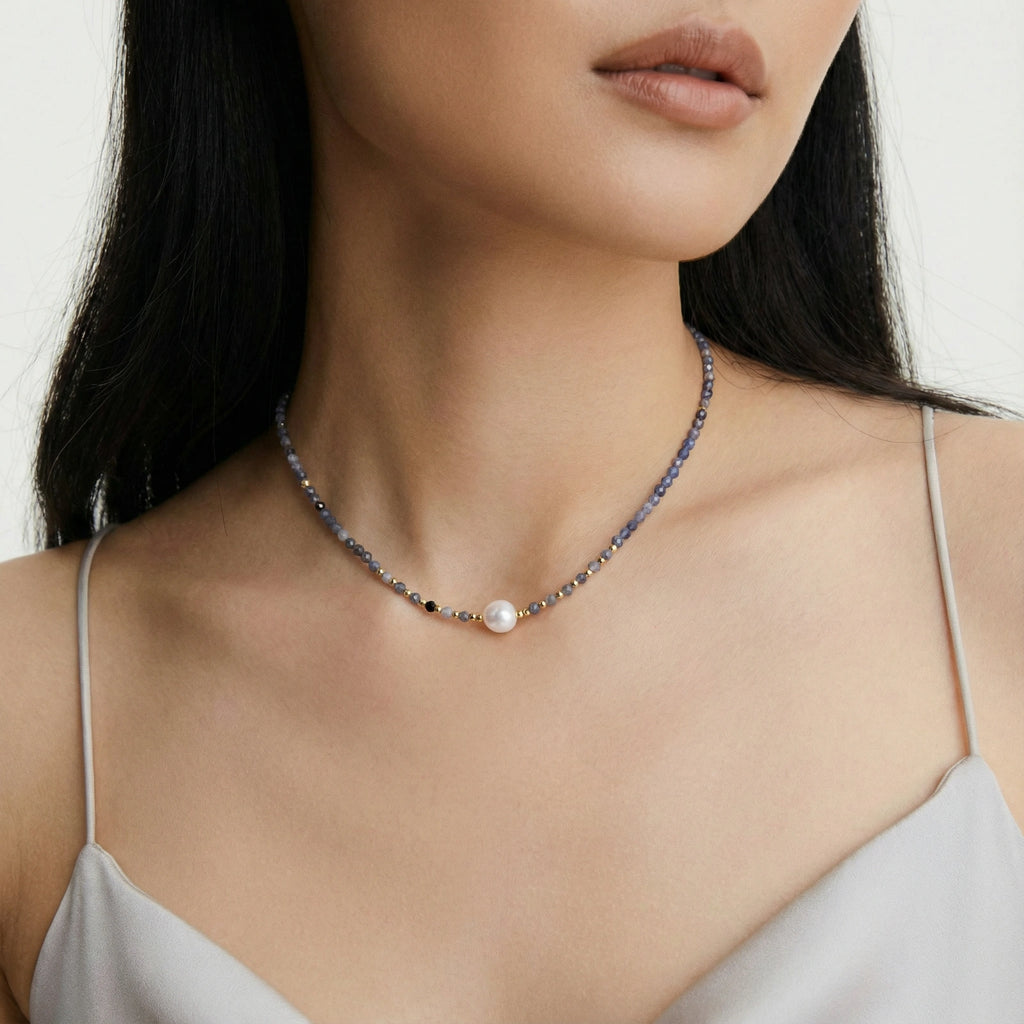 Twilight Pearl Lolite Necklace