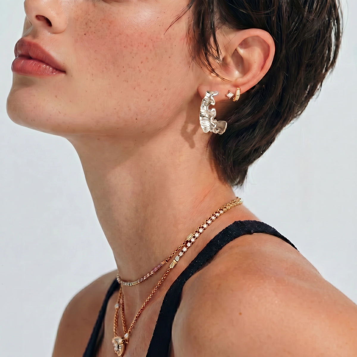Ripple Wave Hoops