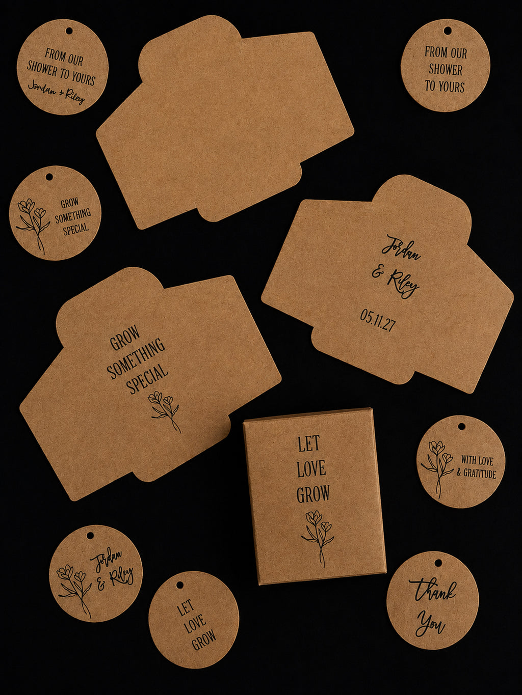 Personalized Wildflower Seed Packet Favor image 1
