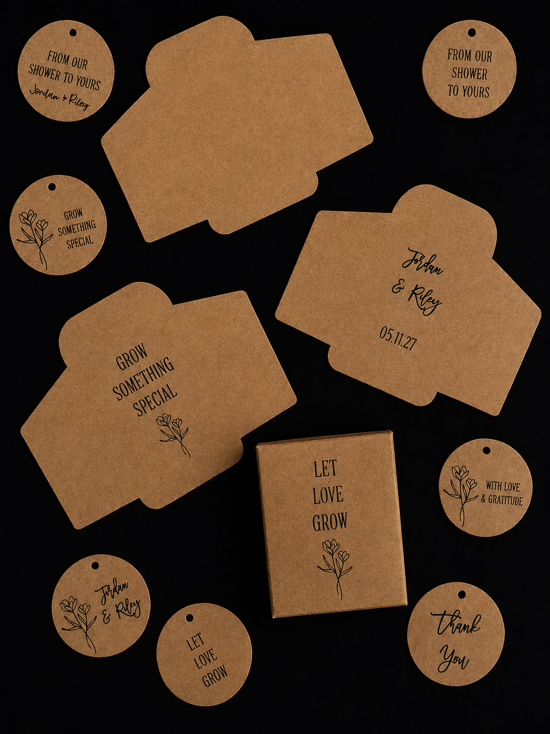 Personalized Wildflower Seed Packet Favor image 1