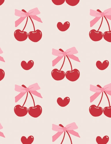 Cherry Pink Bow Notebook image 0