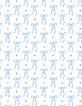 Blue Bows and Hearts Notebook image 0