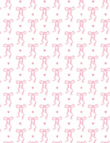 Pink Bows and Hearts Notebook image 0