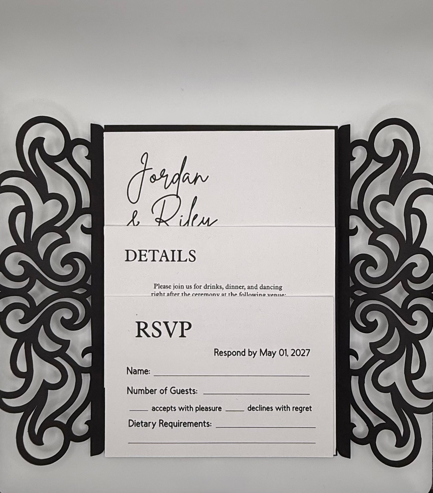 Gatefold Invitation Sleeve - Set of 25 image 1