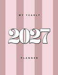 2027 Pink Striped Planner image 0
