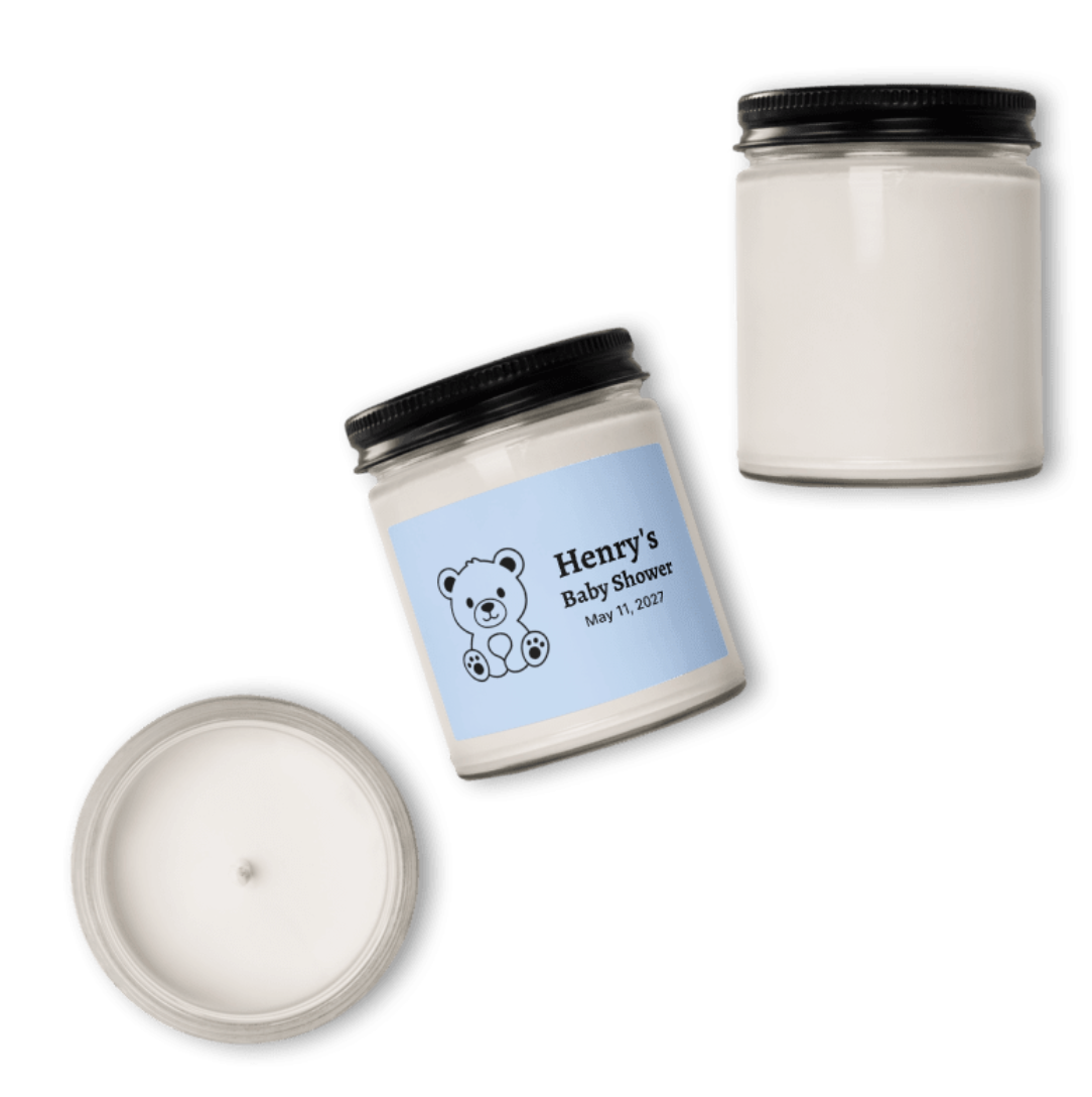 Teddy Bear Baby Shower Candle image 0