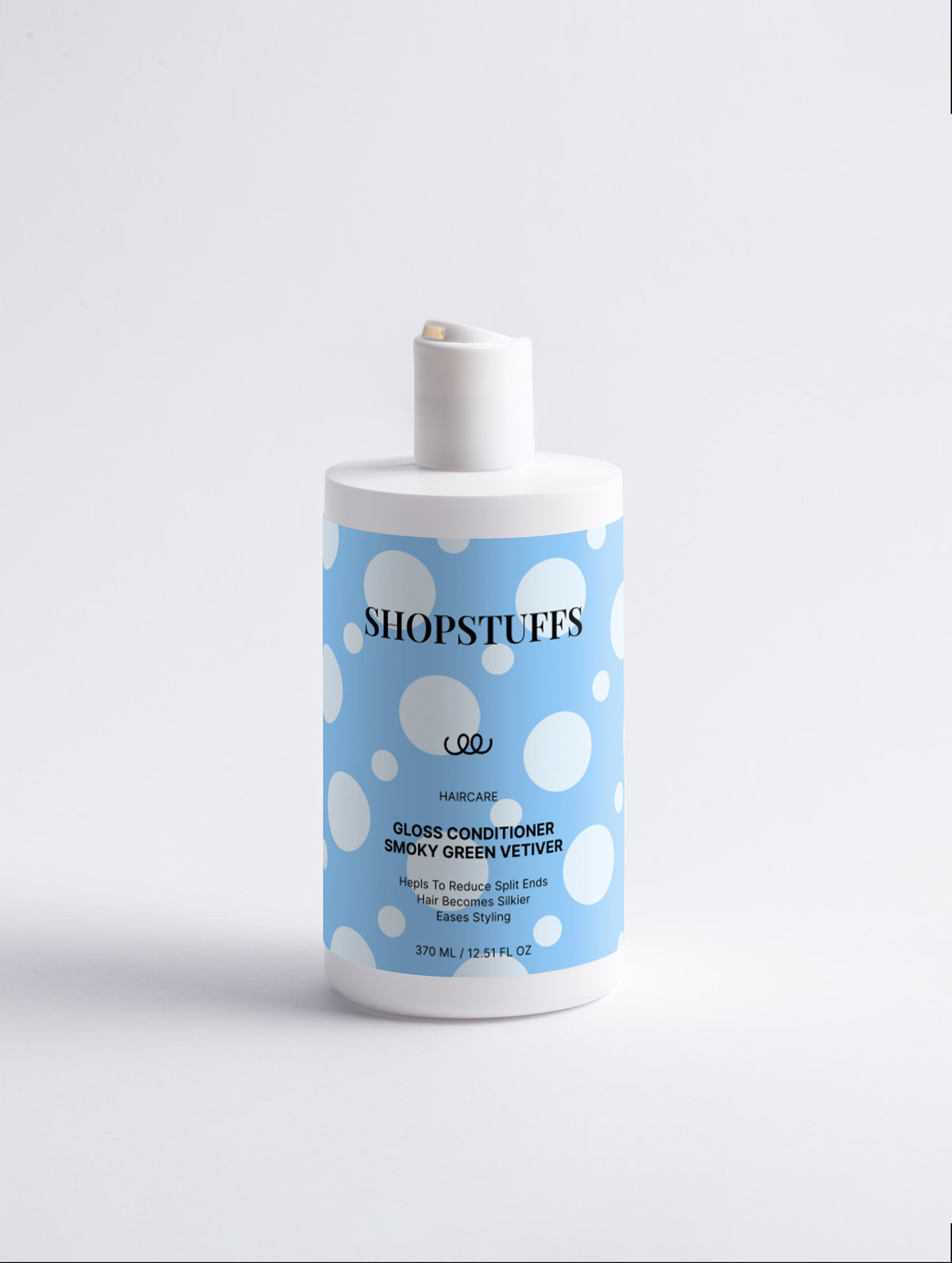 Gloss Conditioner - Smoky Green Vetiver - Gloss conditioner bottle, Smoky Green Vetiver scent