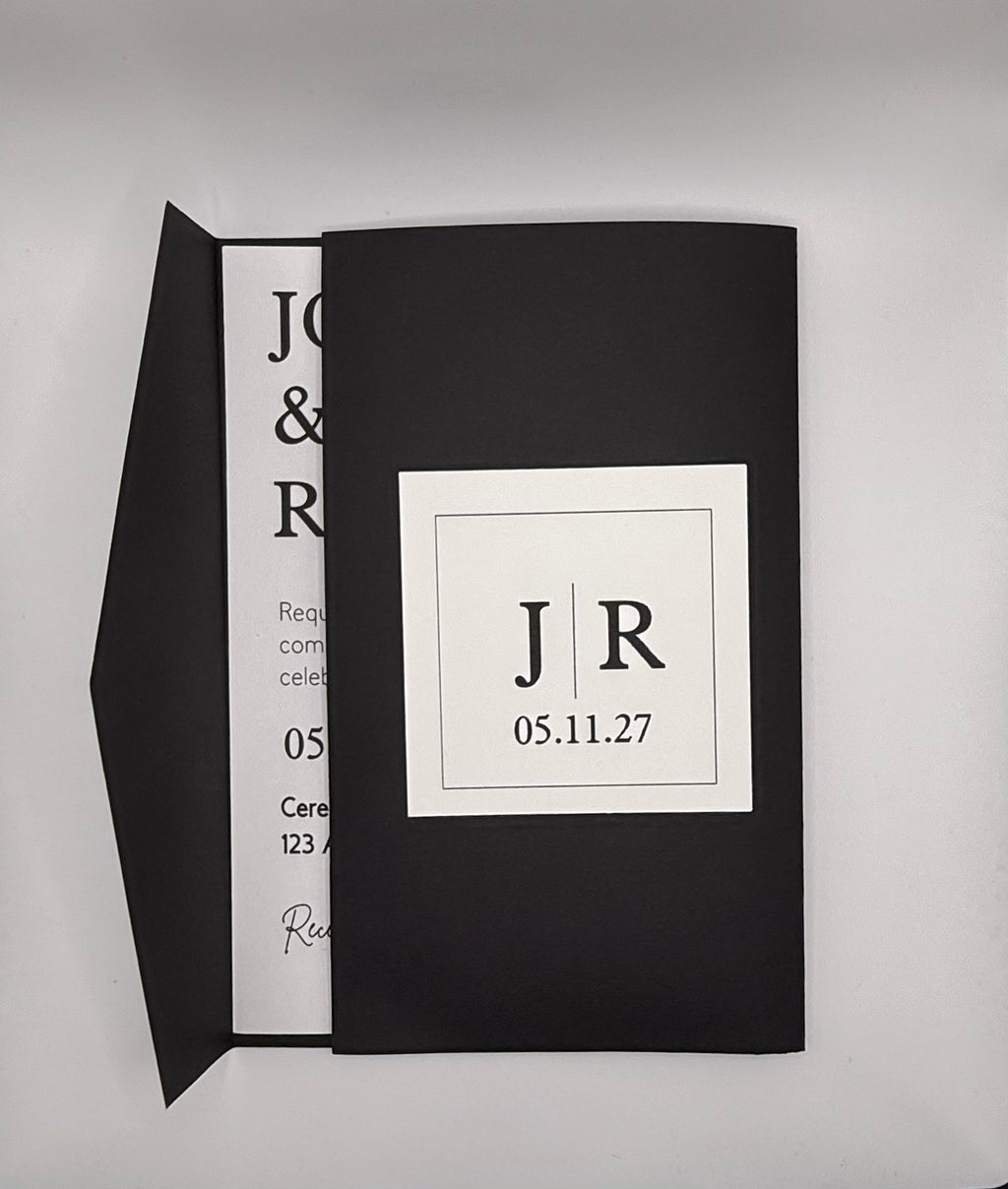 Trifold Wedding Invitation Sleeve - Set of 25 image 1