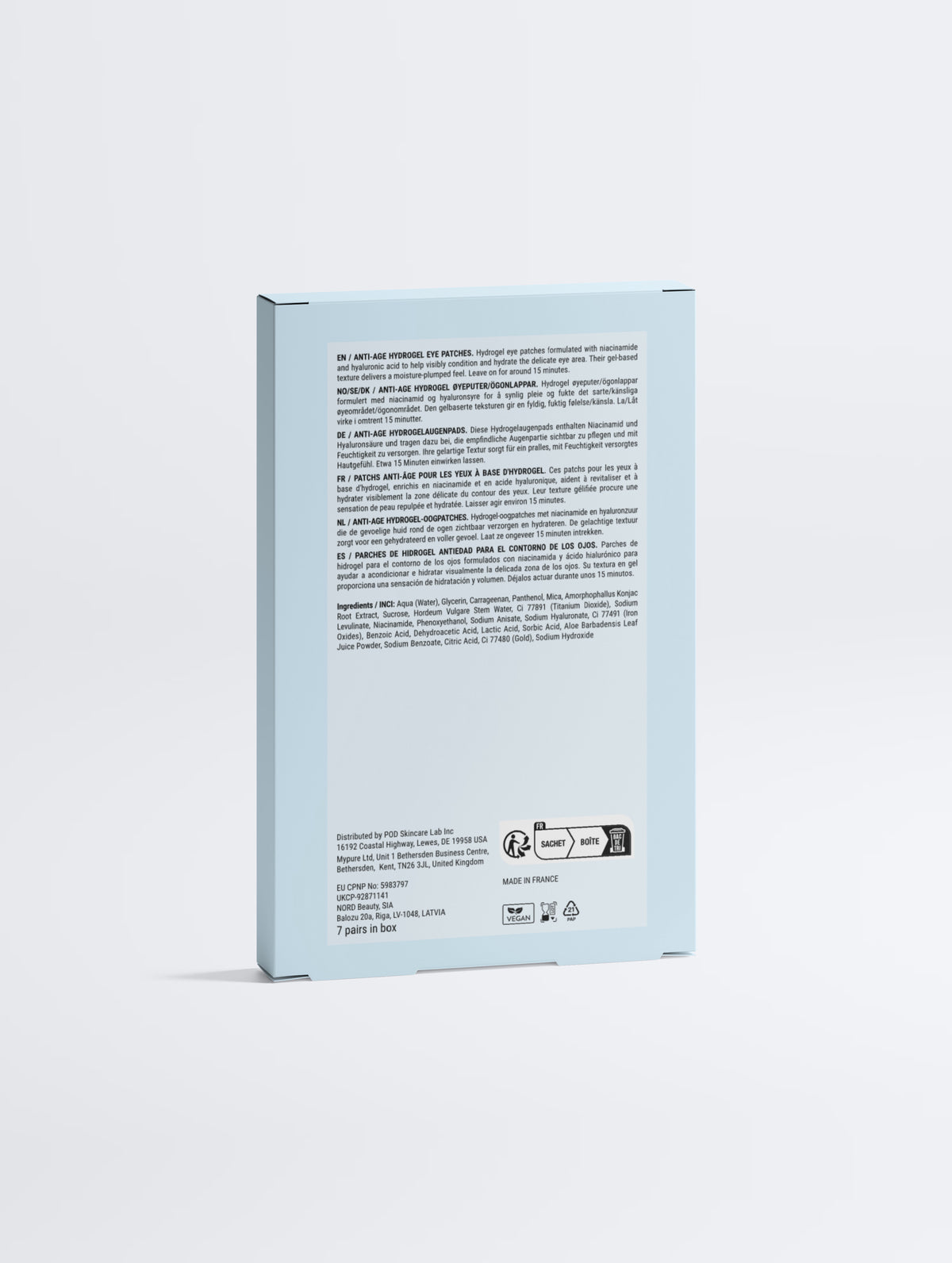Anti-Age Hydrogel Eye Patches