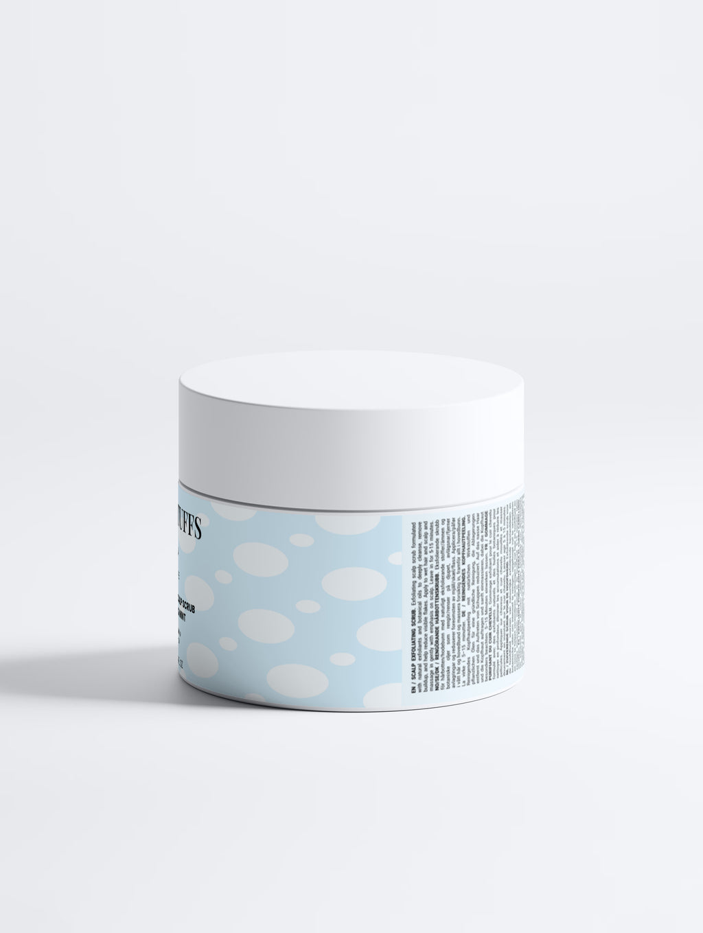 Deep Cleanse Scalp Scrub - Rosemary & Mint - Rosemary and mint exfoliating scalp scrub jar, view 2