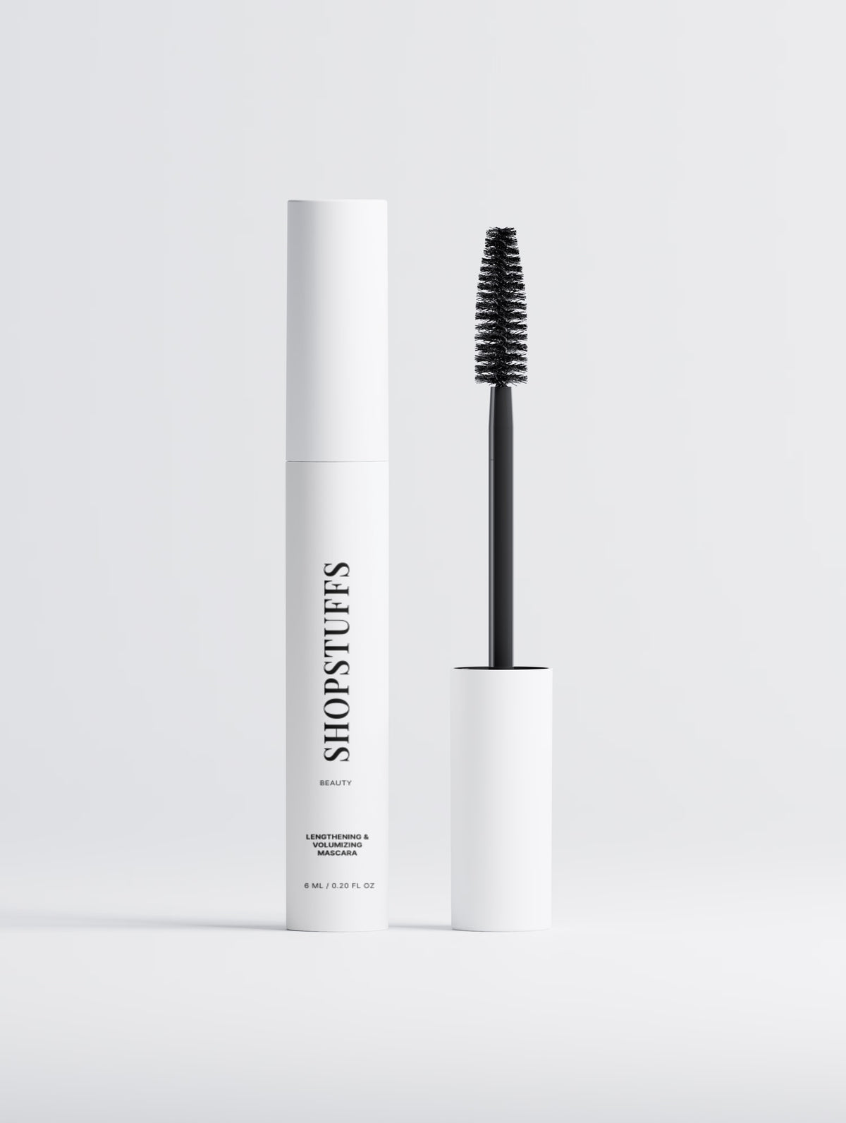 Lengthening and volumizing black mascara tube, image 1