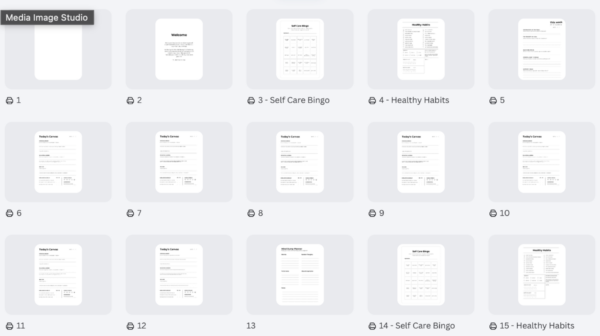 Wellness and Self Care Journal Digital