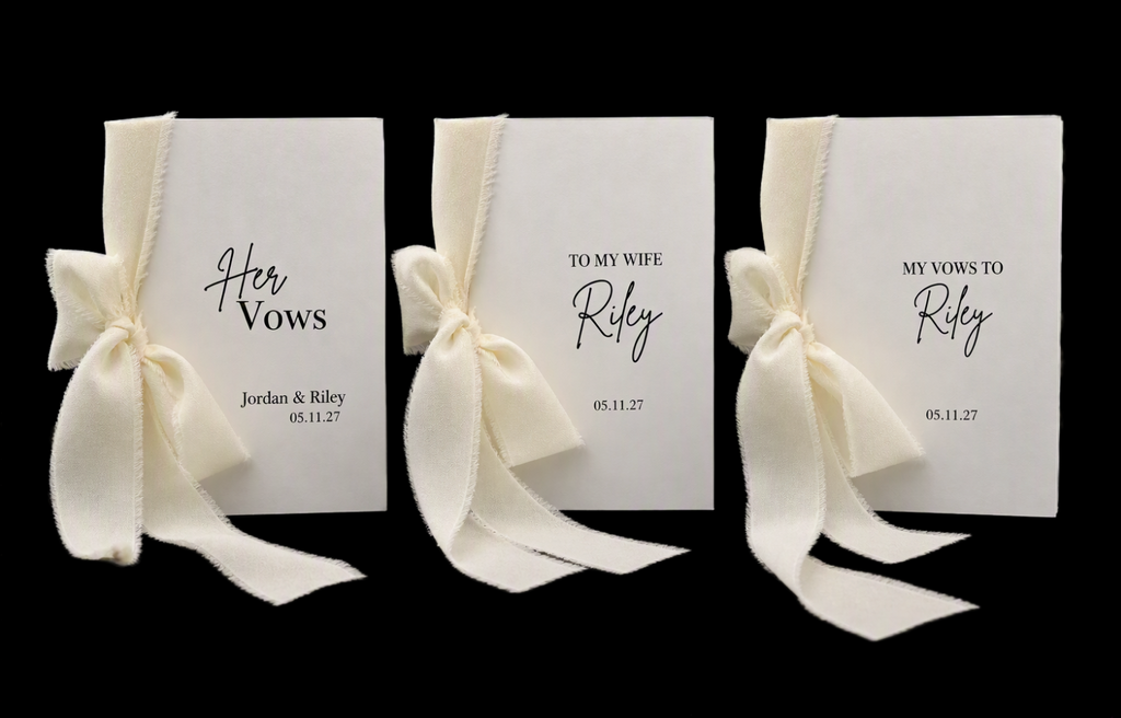 Handmade Wedding Vow Book