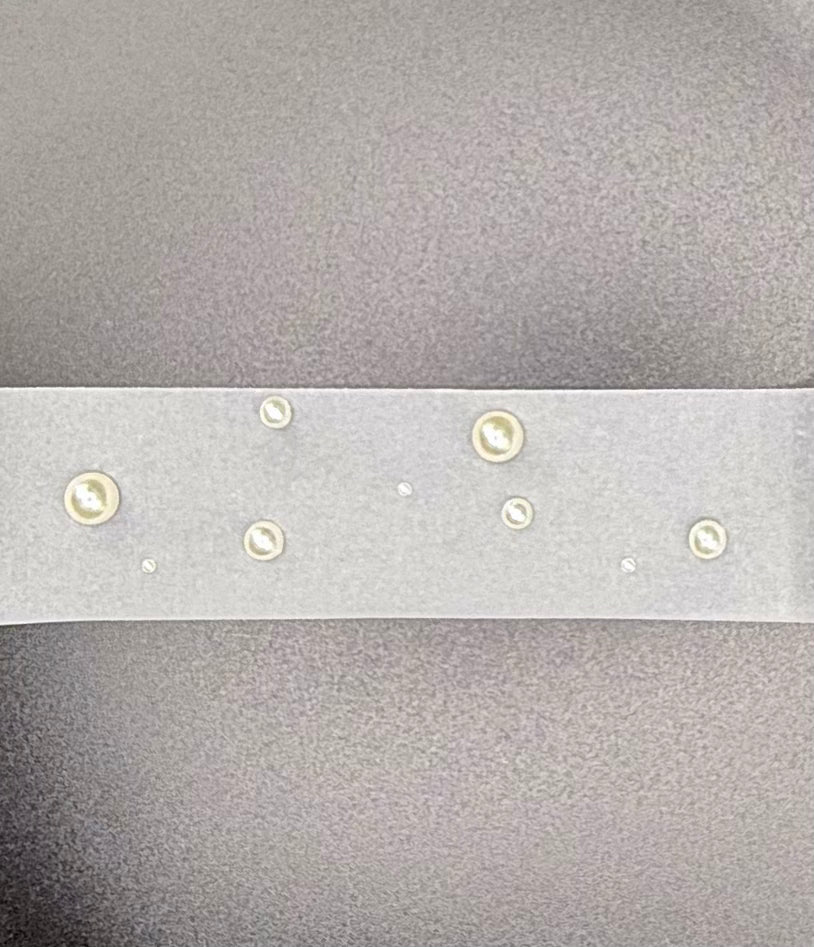 Pearl Frosted Belly Bands - Set of 25 image 1