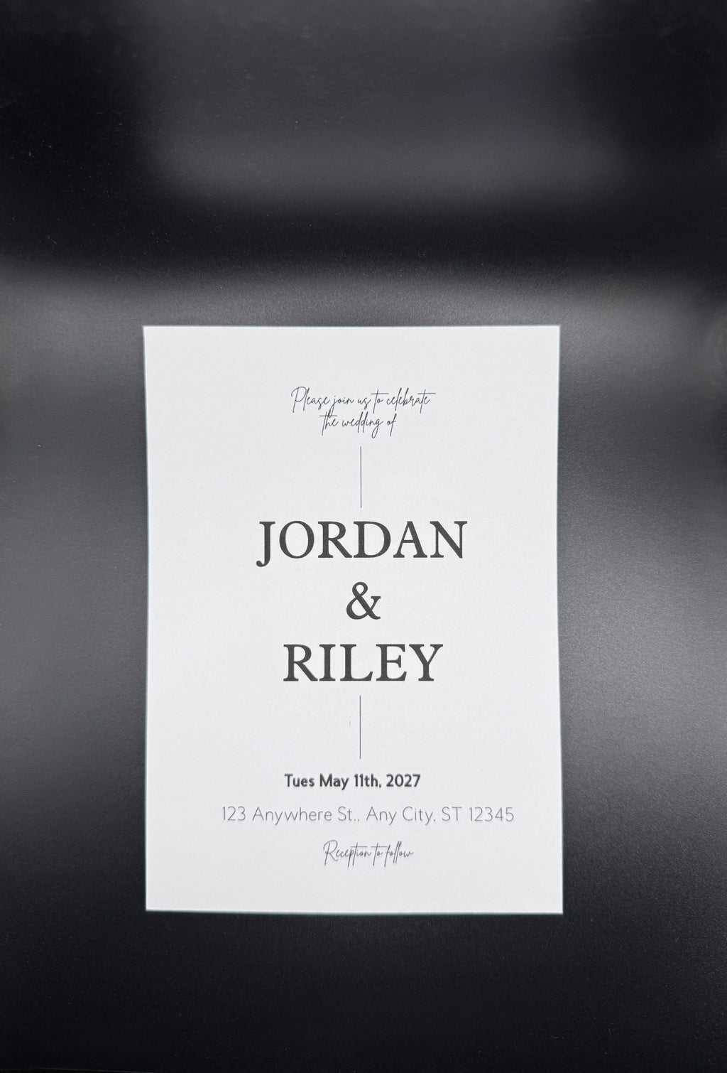 Black and White Modern Wedding Suite - Set of 25 image 8