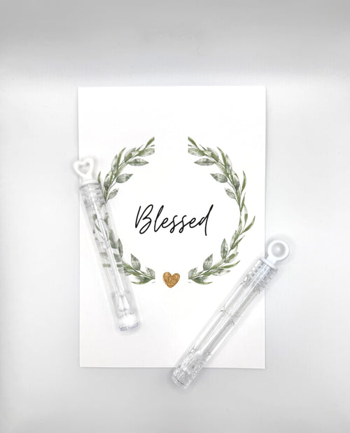 "Blessed" Bubble Wands  - Set of 25 image 0