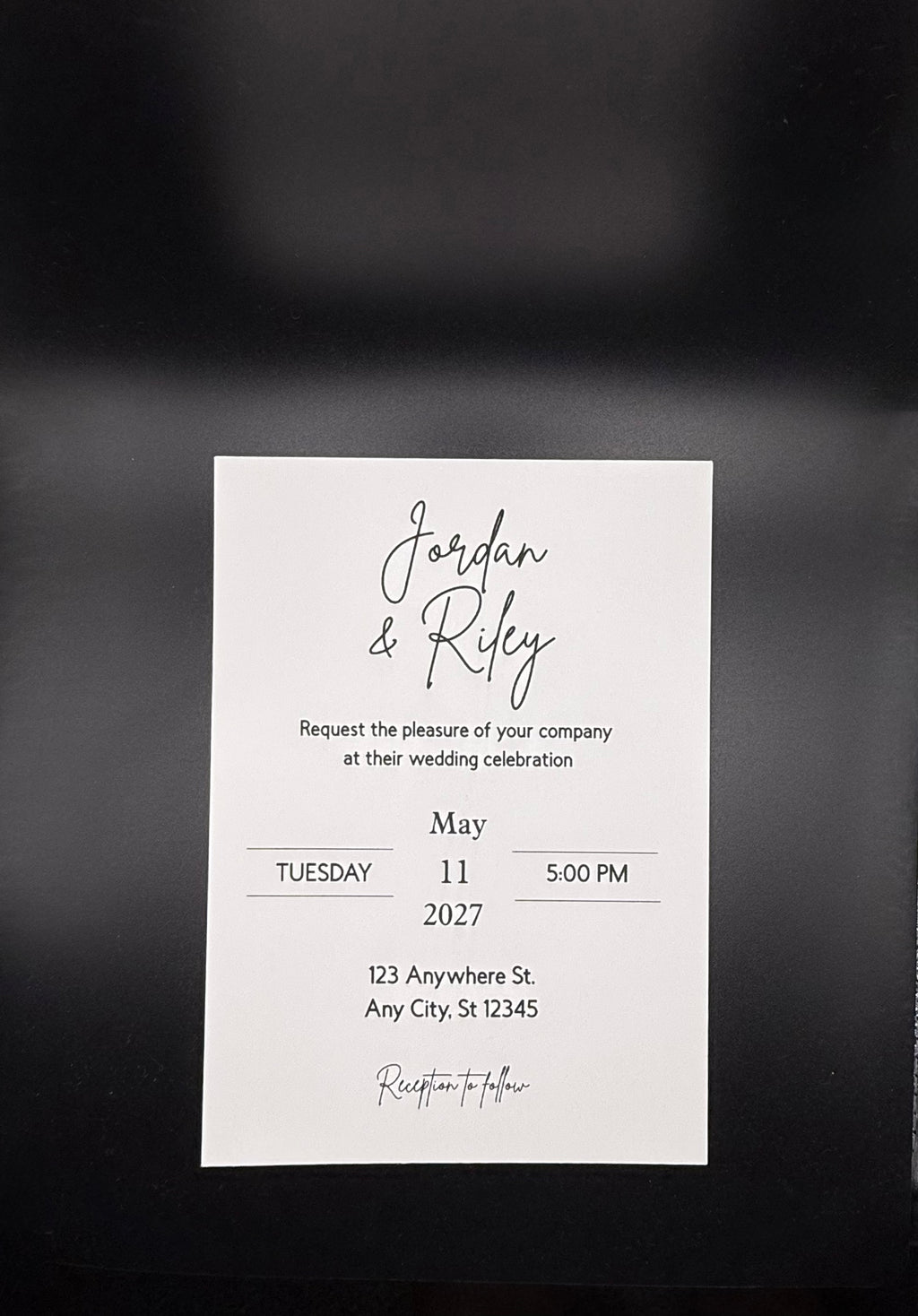 Black and White Modern Wedding Suite - Set of 25 image 3