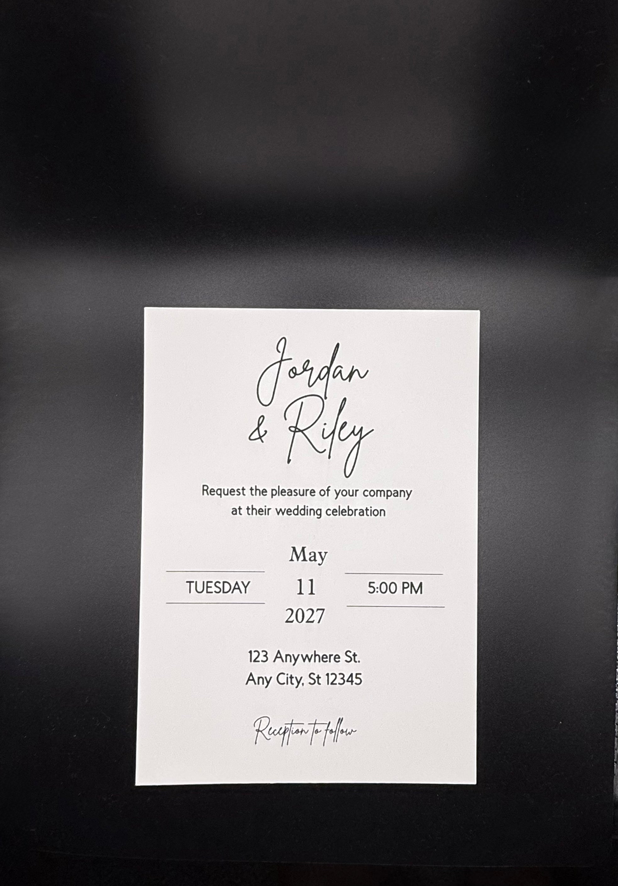 Black and White Modern Wedding Suite - Set of 25 image 3
