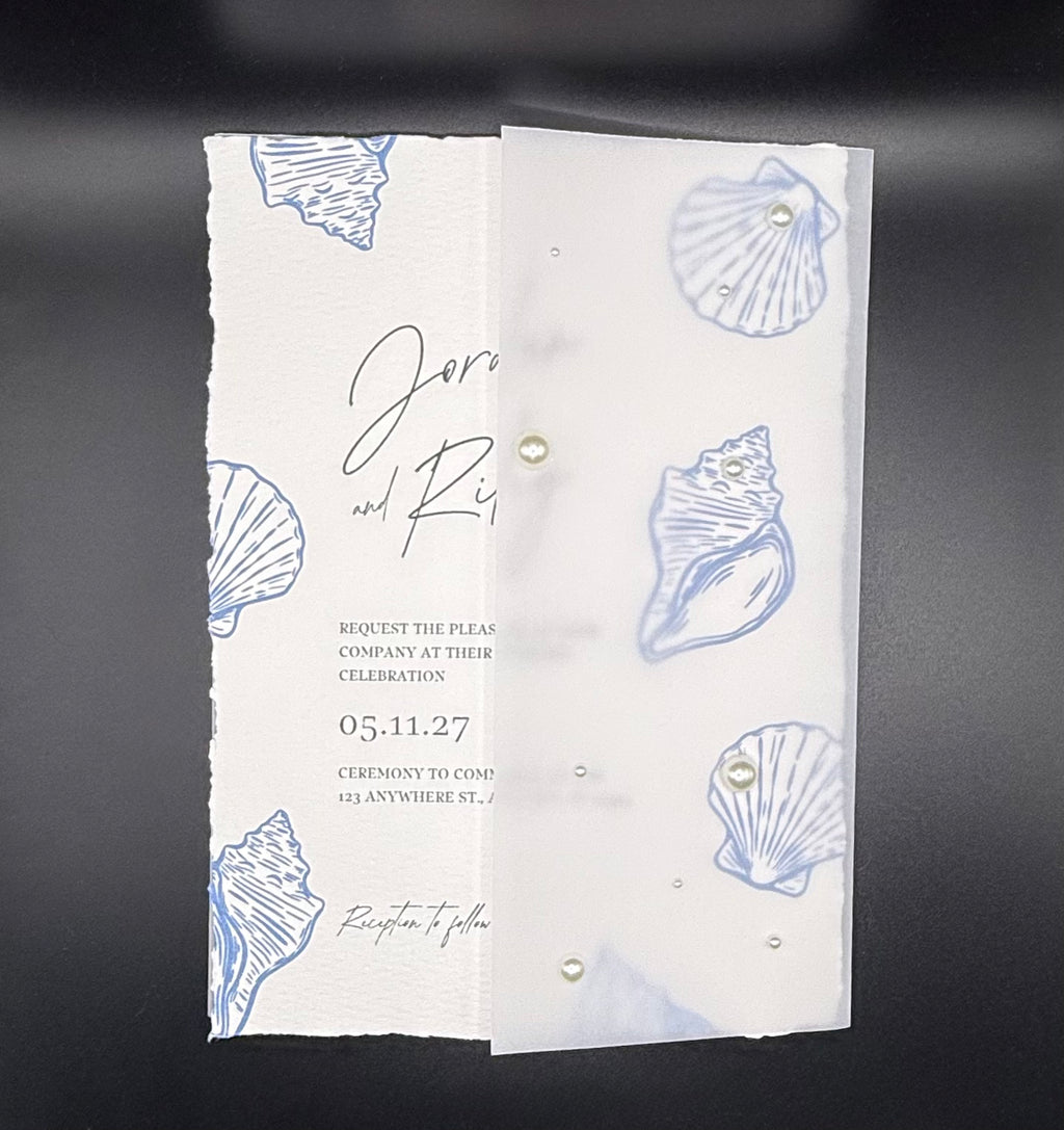 Pearl Frosted Invitation Sleeve - Set of 25 image 0