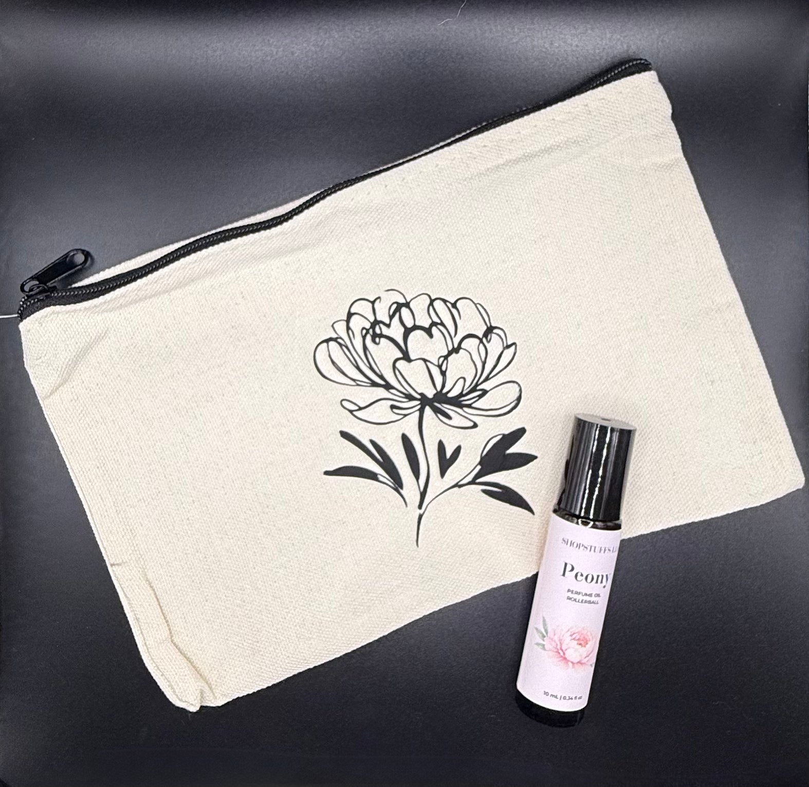 The Little Keepsake Duo  - 8" x 5" Pouch + Fragrance Rollerball image 2