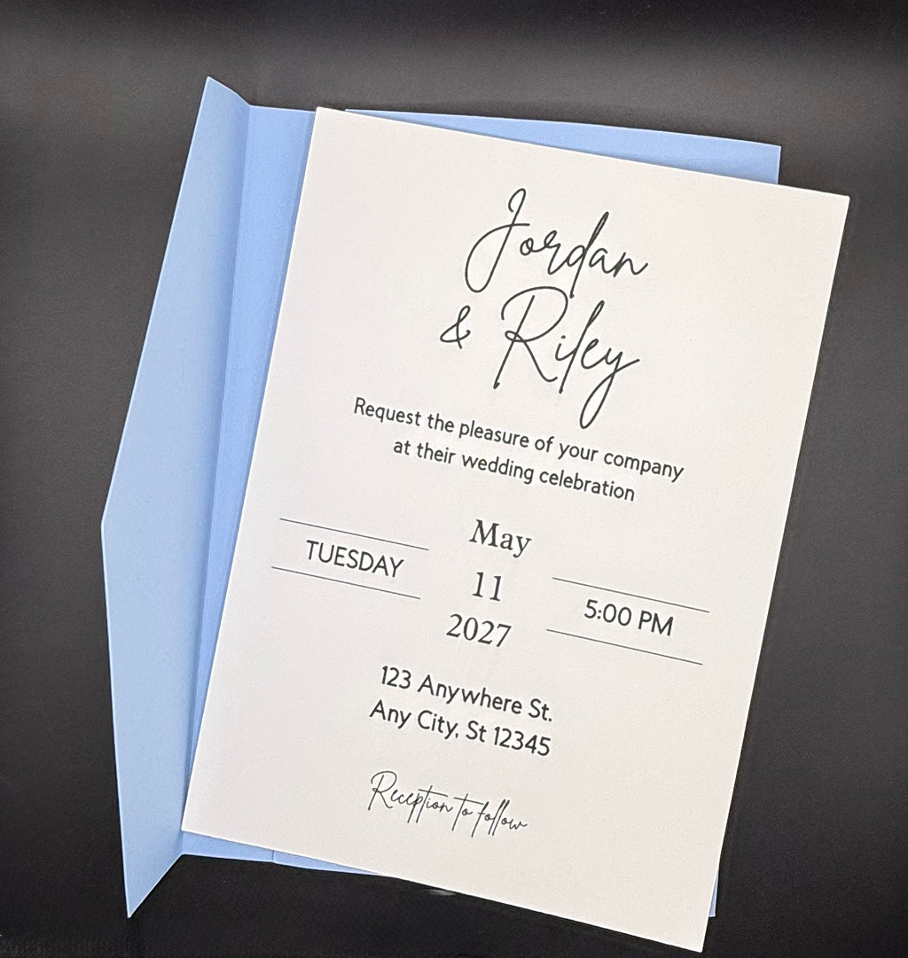 Blue Floral Wedding Suite - Set of 25 image 9