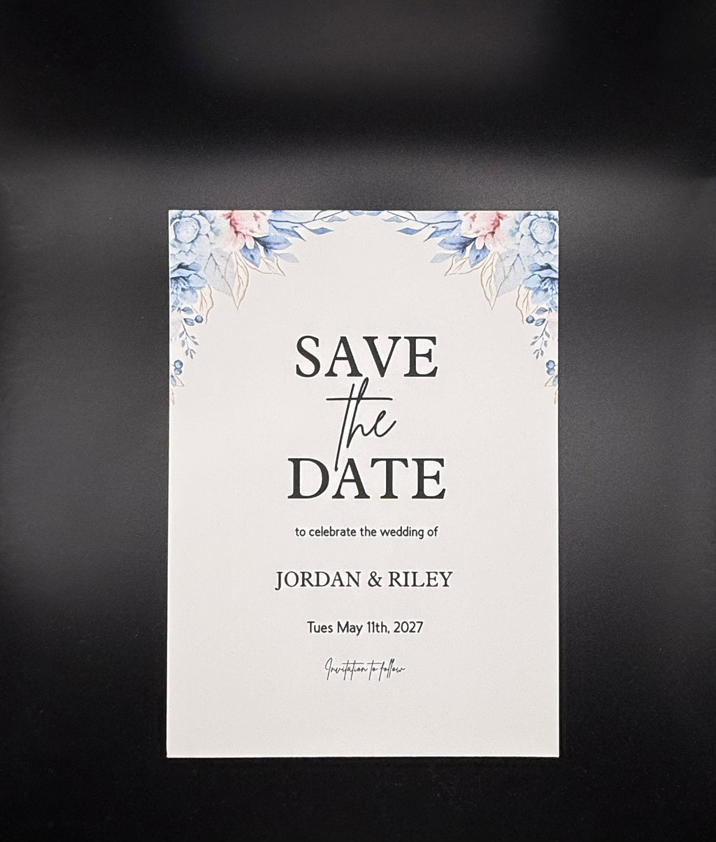 Blue Floral Wedding Suite - Set of 25 image 5
