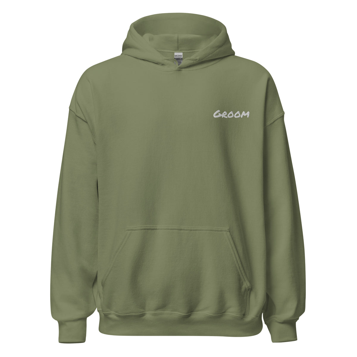 Personalized Bridal Party Hoodie, green, front view